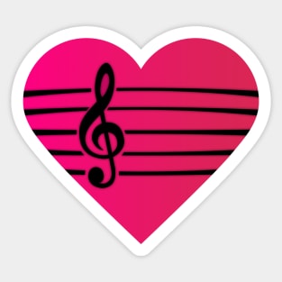 I Love Music Sticker